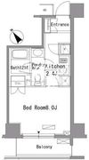 パークアクシス門前仲町 402 間取り図