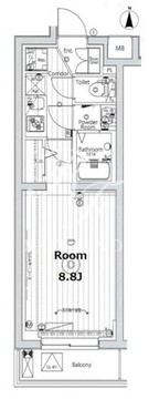 メイクス品川戸越パークプレイス 102 間取り図