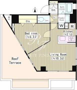 アネックス麻布十番 602 間取り図