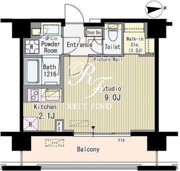 ルーエ渋谷神山町 702 間取り図