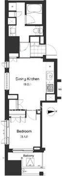 プライムアーバン本駒込 303 間取り図