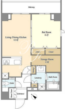 カッシア押上桜橋 704 間取り図