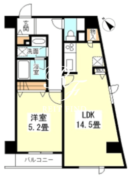 TKフラッツ渋谷 906 間取り図