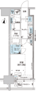 パークキューブ西新宿 1002 間取り図