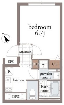 ファブリック代々木公園 103 間取り図