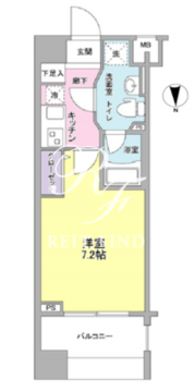 メインステージ白金高輪駅前 805 間取り図