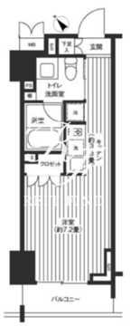 レジディア渋谷 803 間取り図