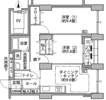 東雲キャナルコートCODAN 14-810 間取り図