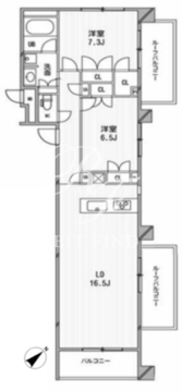HF目黒行人坂レジデンス 501 間取り図