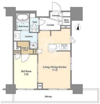 テラス自由が丘 603 間取り図