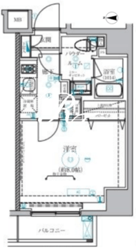 ベルシード蒲田2 501 間取り図
