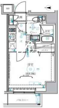 ベルシード蒲田2 401 間取り図