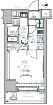 ベルシード蒲田2 302 間取り図