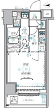 ベルシード蒲田2 402 間取り図