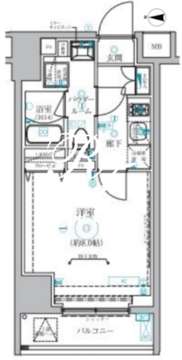 ベルシード蒲田2 602 間取り図