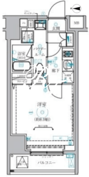 ベルシード蒲田2 702 間取り図