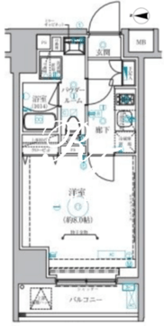 ベルシード蒲田2 802 間取り図