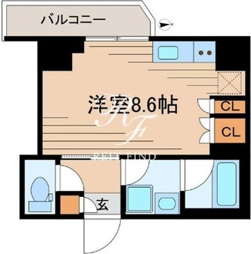 レヴァンテ浅草観音壱 605 間取り図