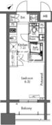 プラウドフラット三軒茶屋 1502 間取り図