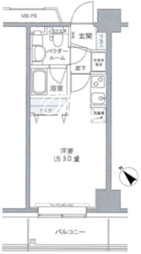プライムアーバン豊洲 510 間取り図