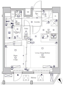 シーフォルム大井町 802 間取り図