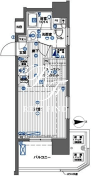 ル・リオン豊洲ウォーターフロント 908 間取り図