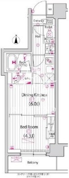 ガーラ・グランディ深川住吉 201 間取り図