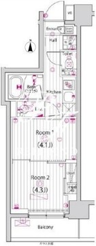 ガーラ・グランディ深川住吉 701 間取り図