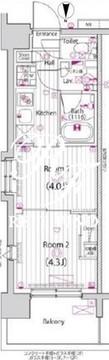 ガーラ・グランディ深川住吉 707 間取り図