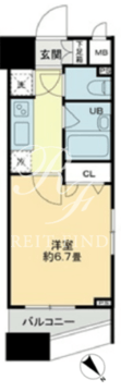 クロスレジデンス蒲田 212 間取り図