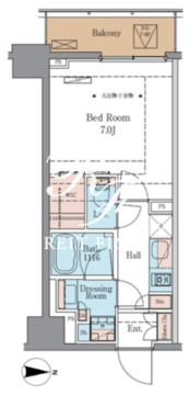 ＢｌｕＲｏｃｋ青葉台 803 間取り図
