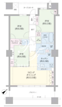 ブリリア有明スカイタワー 1733 間取り図