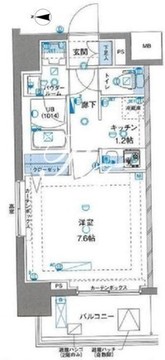 ジェノヴィア両国2グリーンヴェール 802 間取り図