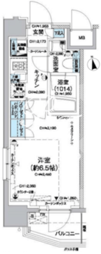 レジディア蒲田5 806 間取り図