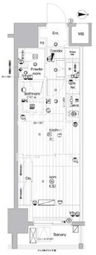 プレミアムキューブ亀戸 903 間取り図