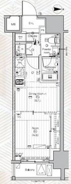 プレミアムキューブ亀戸 104 間取り図
