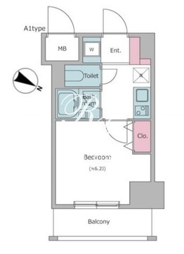 レジディア東品川 603 間取り図