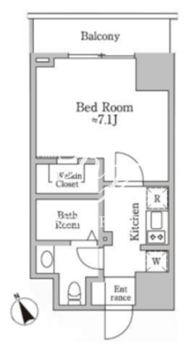 レジディア三宿 302 間取り図