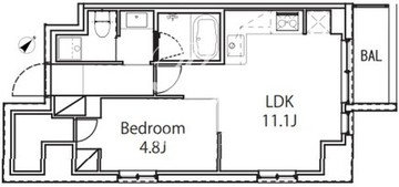 オジオ両国2 304 間取り図