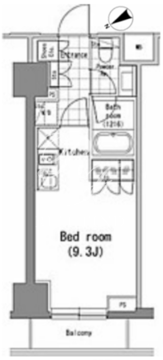 パークハビオ新橋 703 間取り図