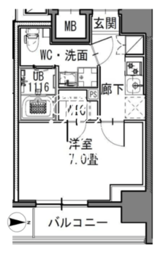 エスレジデンス新御徒町イースト 602 間取り図