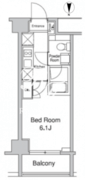 プラウドフラット蒲田2 1006 間取り図