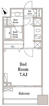 パークハビオ京橋 1202 間取り図