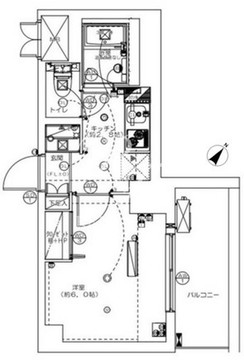 ミリアレジデンス赤坂 901 間取り図