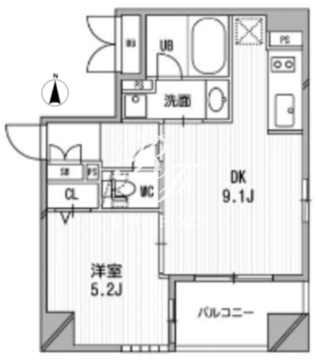 クリオ三田ラ・モード 605 間取り図