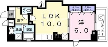 サリックス浅草 502 間取り図