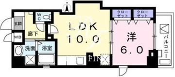 サリックス浅草 602 間取り図