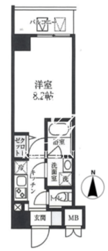 エスレジデンス押上パークサイド 204 間取り図