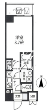 エスレジデンス押上パークサイド 704 間取り図