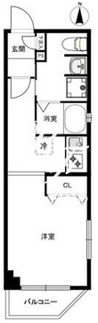 クリアルプレミア目黒 201 間取り図
